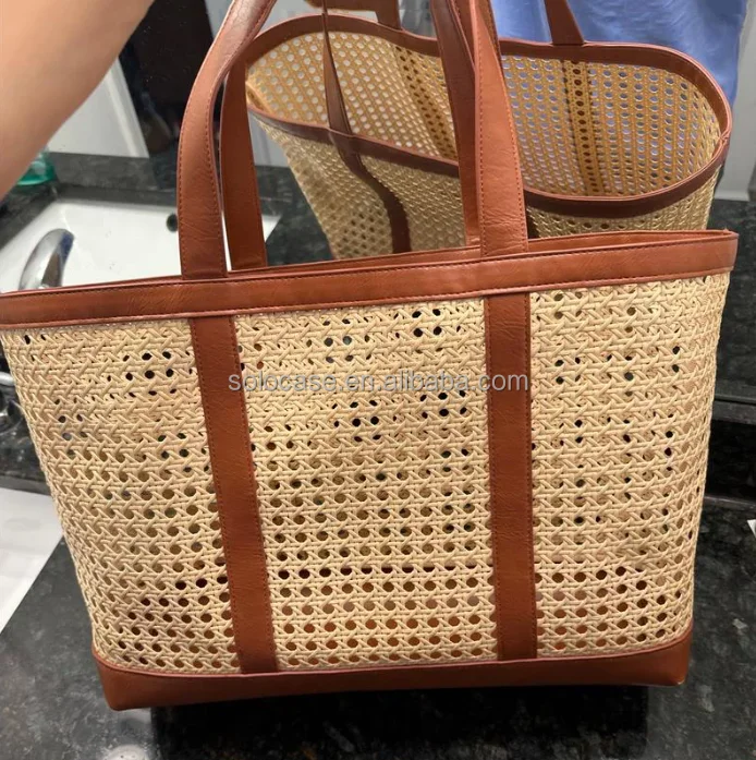 Straw Woven Tote Bag