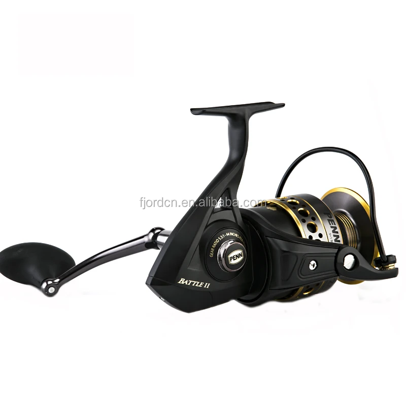 penn battle ii 8000 spinning reel gear ratio FJORD PENN BATTLE II Full Metal Sea Black Color Saltwater Spinning Fishing  Reel