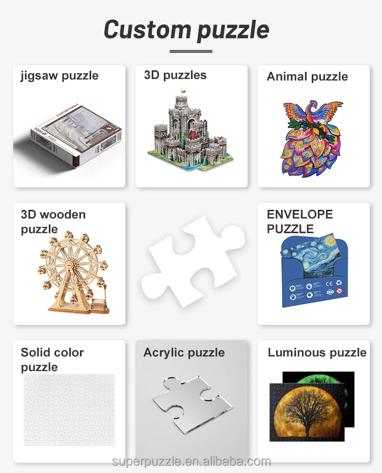 Puzzle And Box Personalized Jigsaw Puzzle Custom Photo Puzzle 500 1000