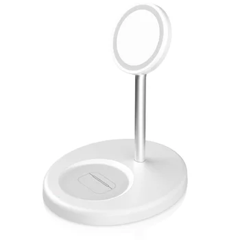 2-in-1 Wireless Fast charging with holder for iPhone 15, 14, 13 and airport
