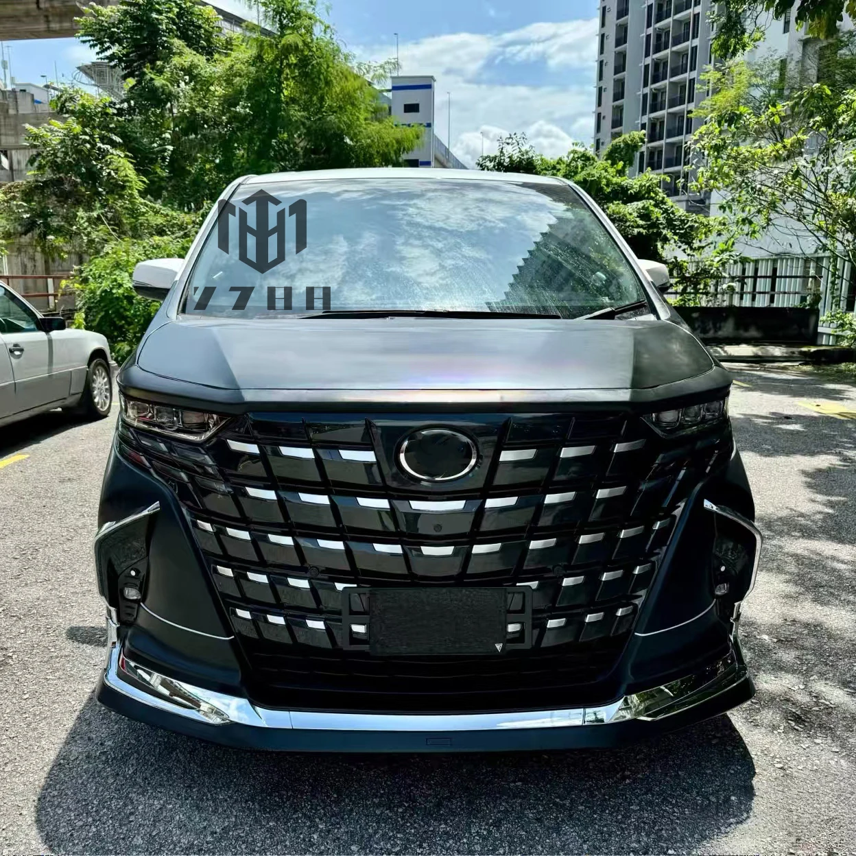 For to Yo Ta Alphard 30ANH 2015-2022 Upgrade 40AGH 2024 Modellista Body Kit with Taillamp and Rear Spoiler