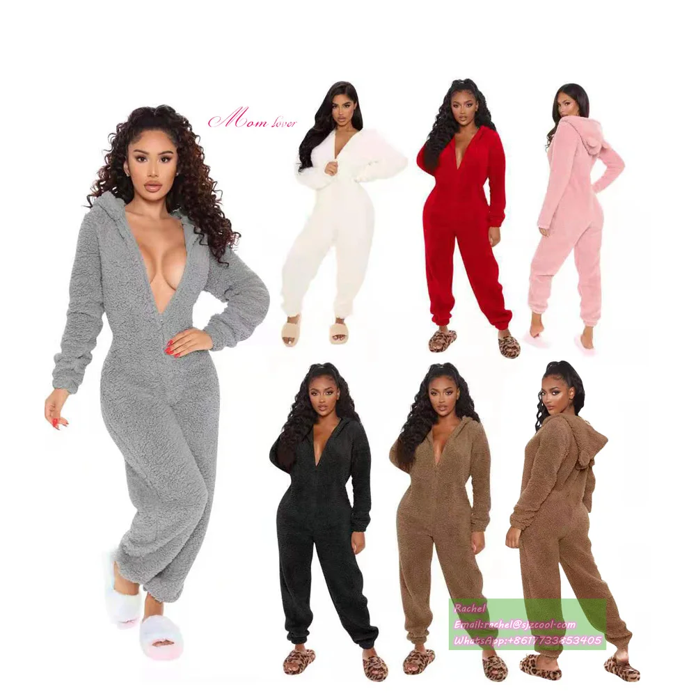 2024 Mom Lover New Hot Sale Women Rompers One Piece Sexy Jumpsuit Winter  Thick Teddy Onesie For Women - Buy Rompers Women Jumpsuit Women One Piece  Jumpsuits And Rompers, 2024 Women Plus Size Pajamas ...