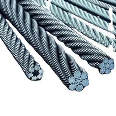 Bright Steel Wire Rope 1819W 18X19W FC Wsc Rotation En GB ISO NF Standard for Port