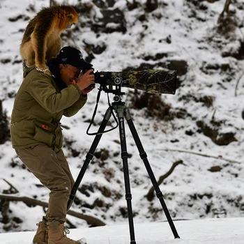 Fotopro Professional Dslr Shooting Photographic Heavy Duty Carbon Fiber Tripod for Bird Watching Hunting Outdoor detail image