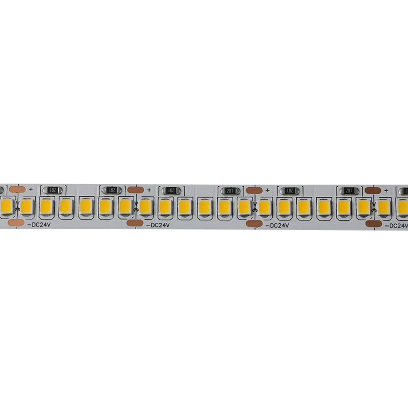 240LEDs Customizable LED Light Strip with SMD2835 24V Warm and Cold White Light for Garden IP65 Rated