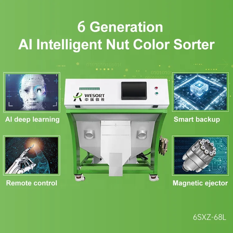 Macadamia Nut Sorting and Separator Machine Processing Equipment for Flour Mill with Soybean Corn Wheat As Raw Materials