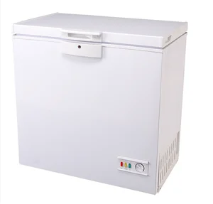 198L Large Capacity Top Loading Single Folding Door Chest Freezer Energy-Saving Easy to Clean for Home Commercial Use Storage