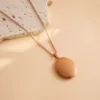 Scatola ovale oro rosa 24x29mm
