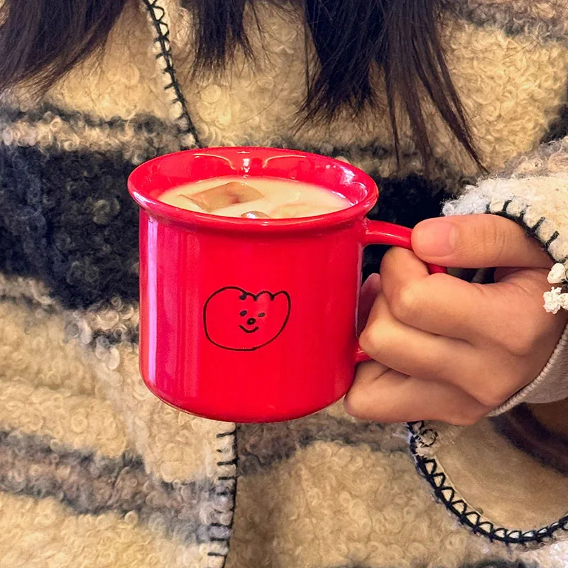 Original Simple Red Mug 300ml Coffee Mug
