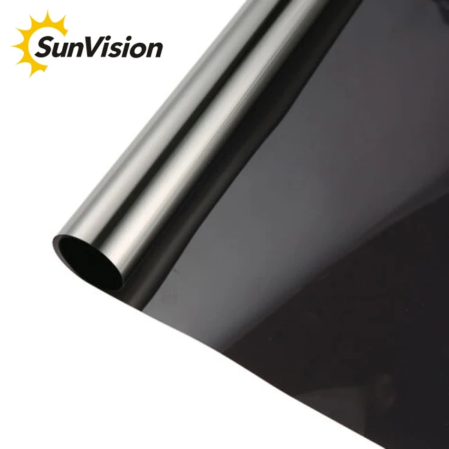 Hot Sale Anti Uv Solar Mirror Self Adhesive Foil Silver Black Titanium Car Window Film Car Window Glass Tinted Sticker Film Buy Silver Black Titanium Car Window Film Car Window Glass Tinted