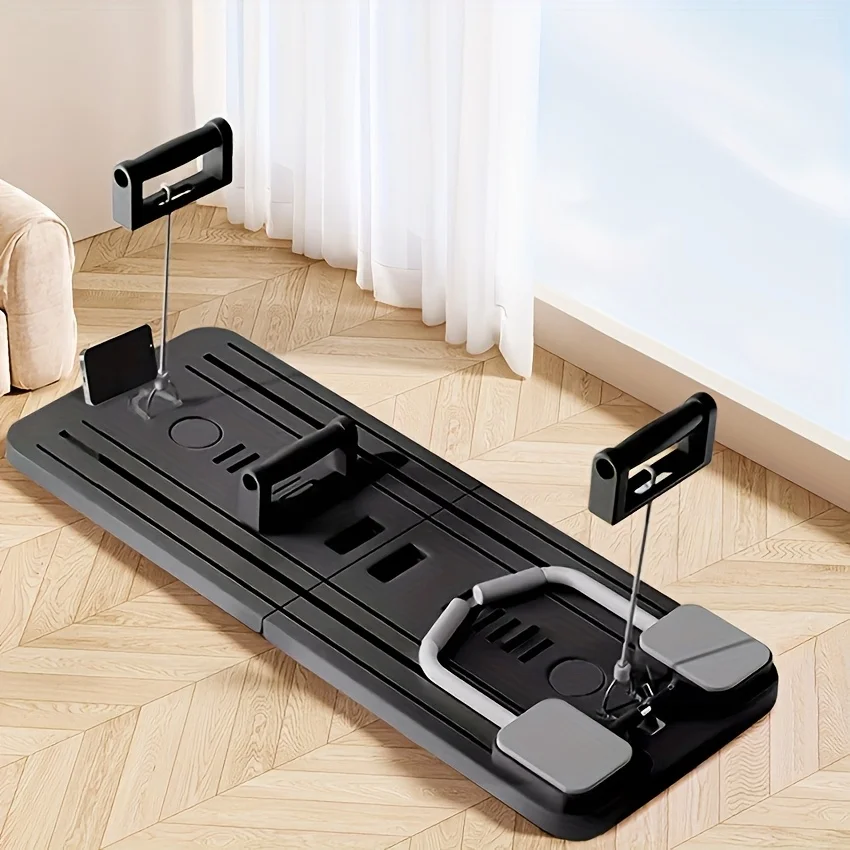 Foldable Pilates Reformer Board AB Exercise Training Machine Pilates Board Roller Total Core Fitness Equipment