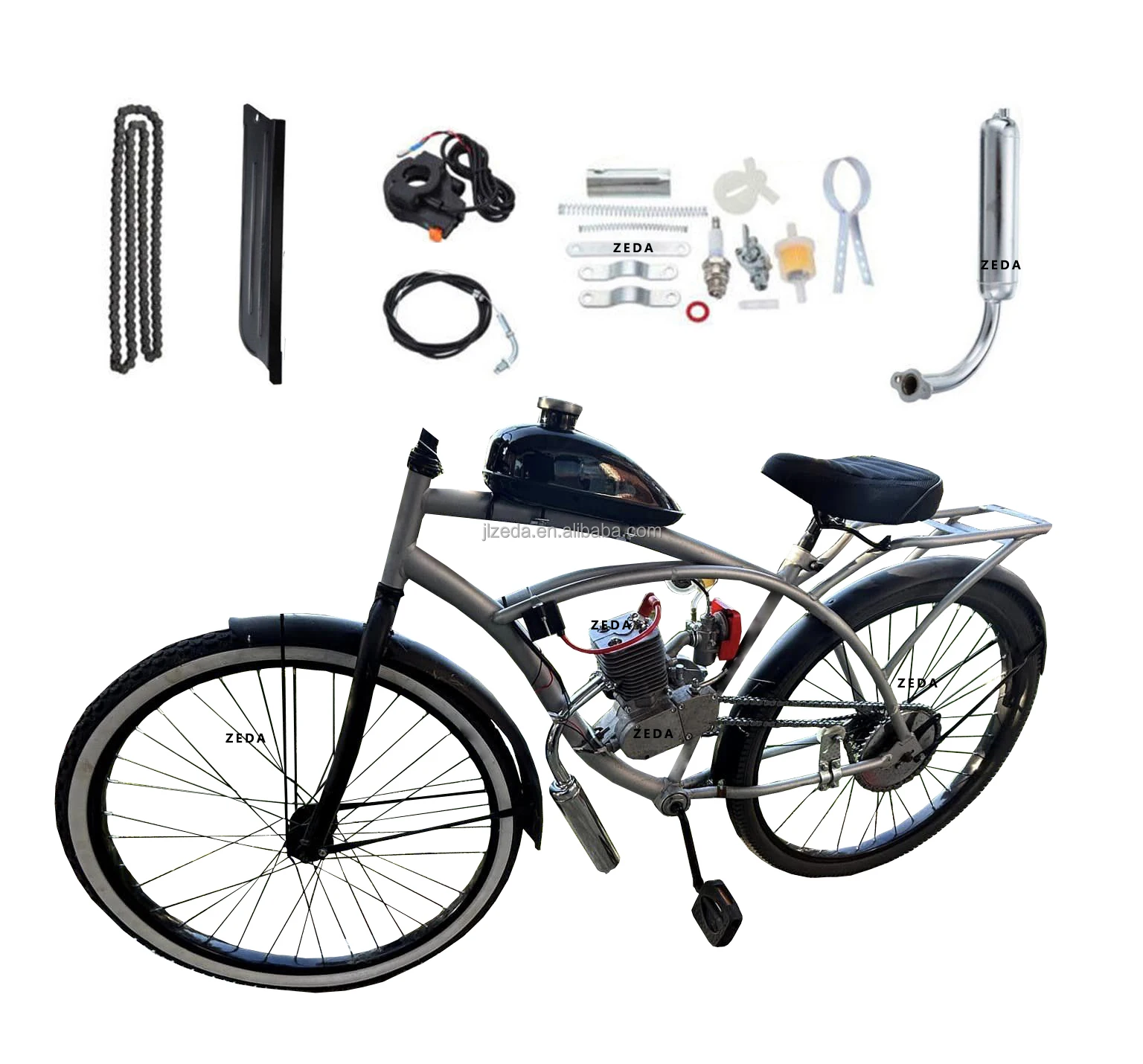 ZEDA Moped Push Bike Motor Bici Moto Motorised Bicycle Engine