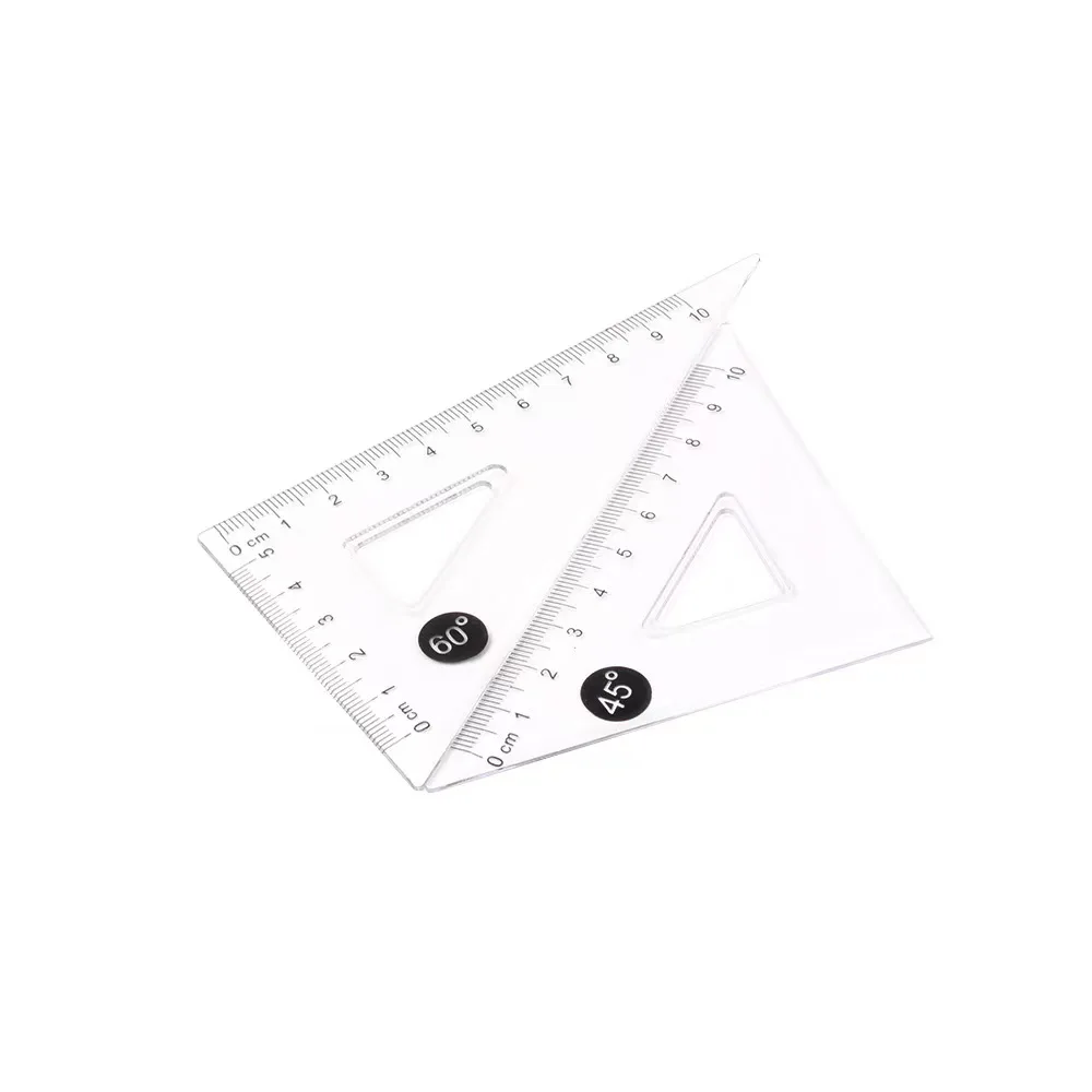 Alibaba.com: Rulee 11cm Transparent Triangle Plastic Ruler Set for ...