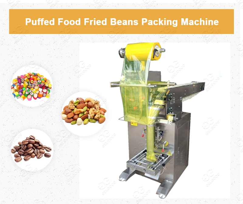 Puffed Food Packing Machine For Potato Chips Crisps Popcorn Fried Beans