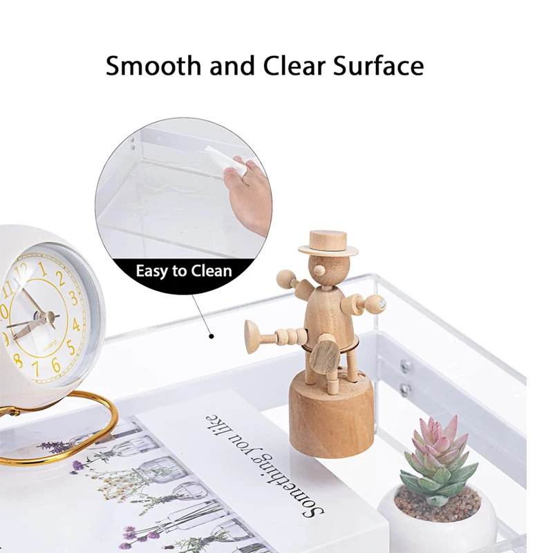 Bespoke Modern Clear Acrylic Floating Nightstand For Bedroom Lucite