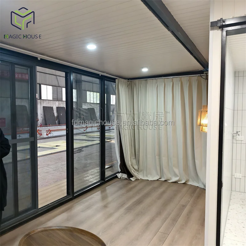 20ft Rustic Sliding Foldable Expandable Container House Steel Structure ...