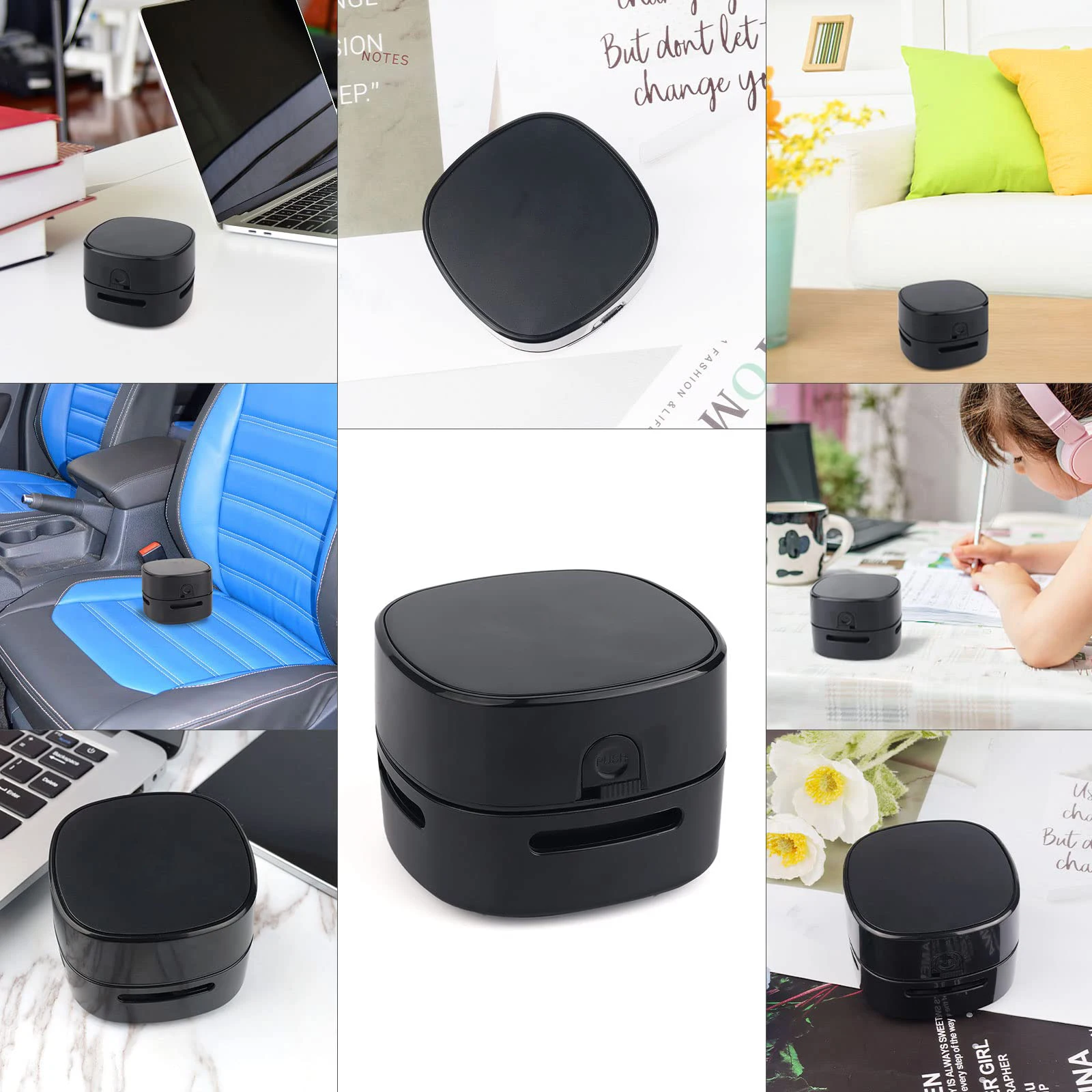 Mini Portable Battery Powered Handheld Electric Desktop Vacuum Cleaner for Desk Table Top Computer Keyboard PC Laptop Dry Dust