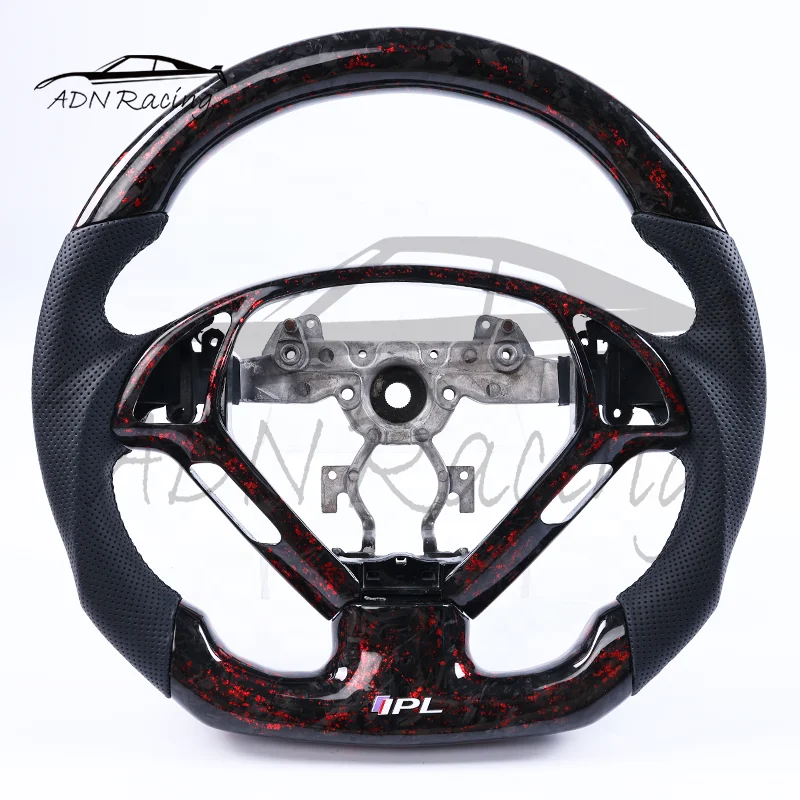 インフィニティ G25 G35 G37 G37x用鍛造カーボンファイバーレッド