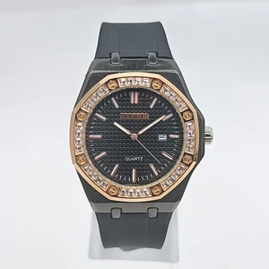 High-End Automatic Quartz Watch Waterproof Stainless Steel Luxury Dial Displaying Pointer Sapphire Crystal 43mm Dial 22mm Gift