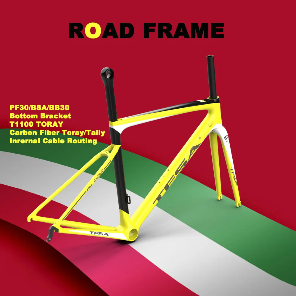 Ultralight 800g T1100 Full Carbon Fiber Bicycle Frame Road Bicycle Frame V Kill The Inner Line