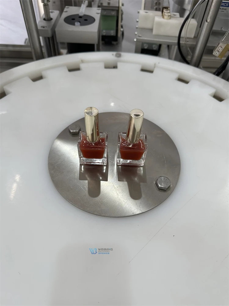 WB-YX2  2ml-100ml Automatic Cosmetic Filling Machine Glass Bottle Nail Polish Filling and Capping Machine