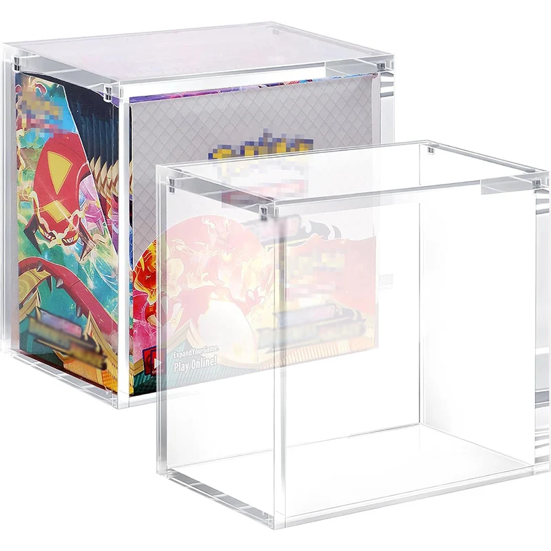booster box storage Dinavio Crafthouse 6-Slot Pack Dispenser with Black Base - Fits 240 Booster Packs for Dispensing Made from crystal TCG Stackable Booster Box Acrylic