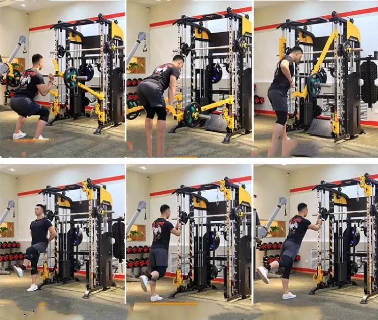 
Новый дизайн кабель кроссовер тренажерный зал оборудование Функциональный Тренажер Smith машина 