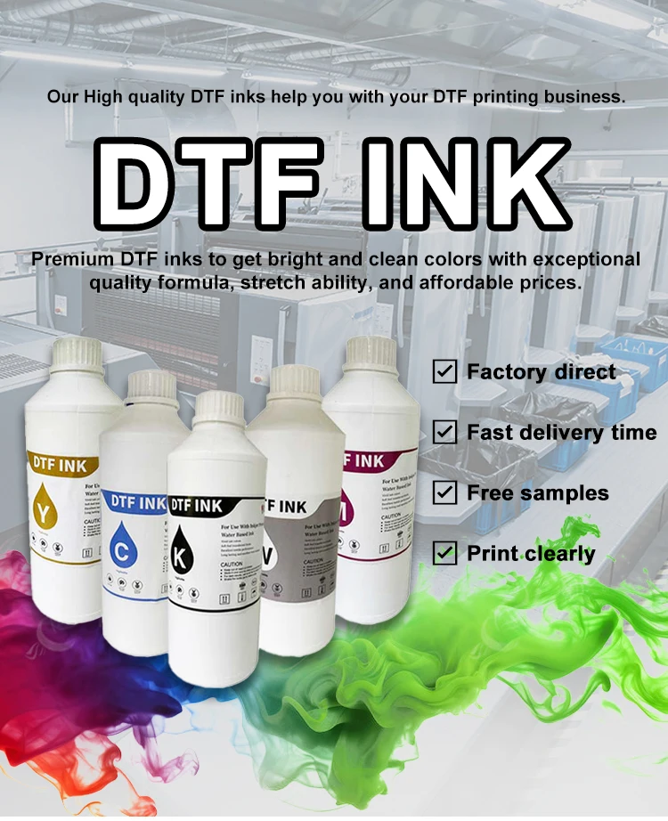 Textile Pigment DTF Ink for  Dtf Printer Xp600 I3200 factory