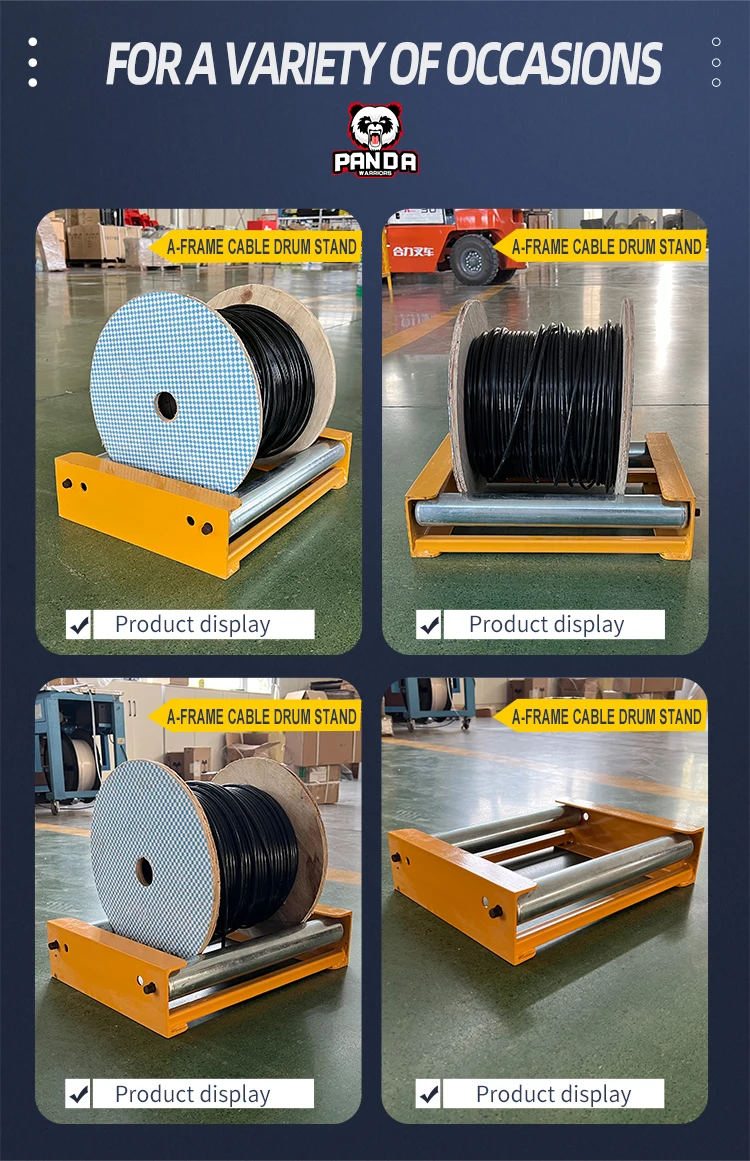 Heavy Duty Cable Reel Drum Roller