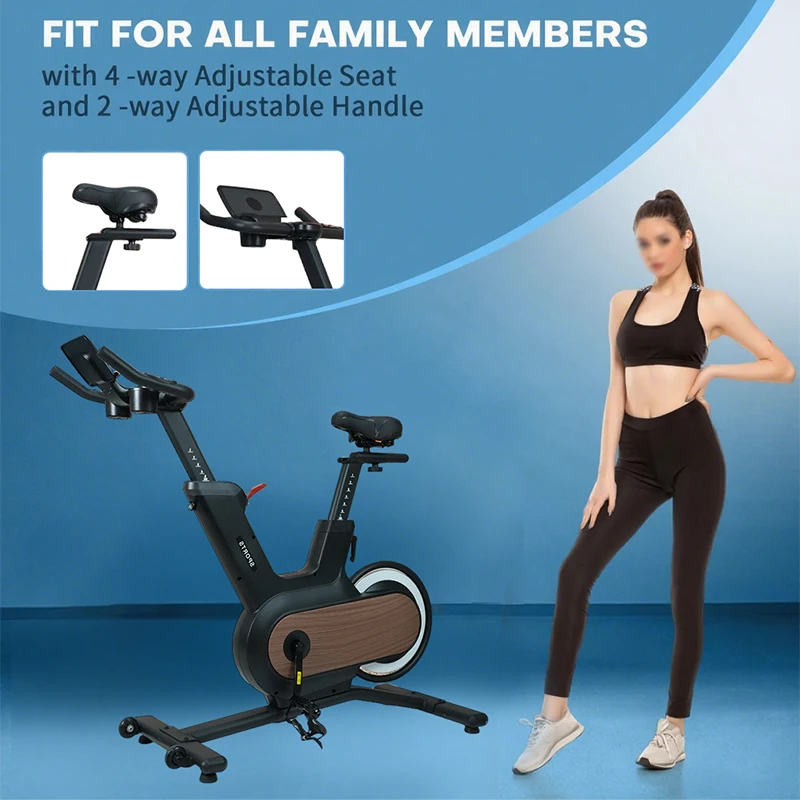 Oem Indoor Stationery Bicycle 10kgs Flywheel Fitness Equipment Magnetic Control Exercise Spinning Bikes