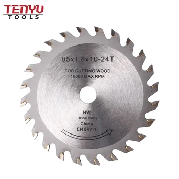 LSHUZIYU 3-3/8" (85mm) 24-Tooth Circular Saw Blade - 15mm Arbor For Laminate, Plywood, MDF