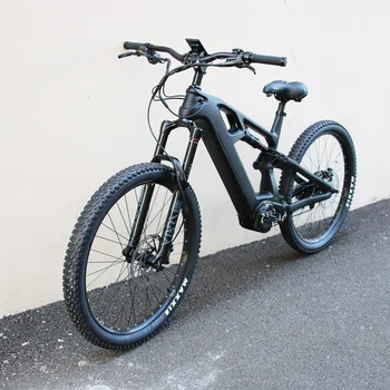 Bafang M620 1000w full suspension enduro frame electric mountain bicycle bike carbon ebike with mid motor