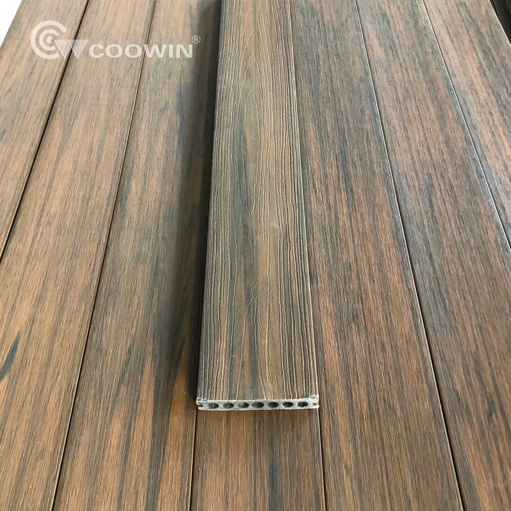 Wholesale Design 3d Embossing Wood Plastic Wpc Composite Decking Waterproof and Fireproof DIY Composite Decking Tiles