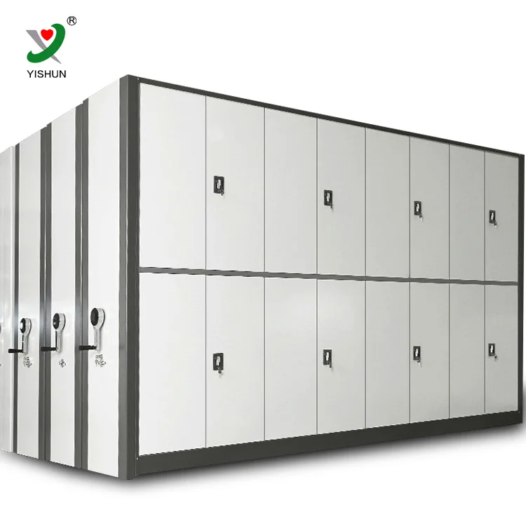 Archive Storage Steel Material Mobile File Compactor System