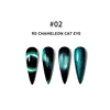 #02 9D chameleon cat eye
