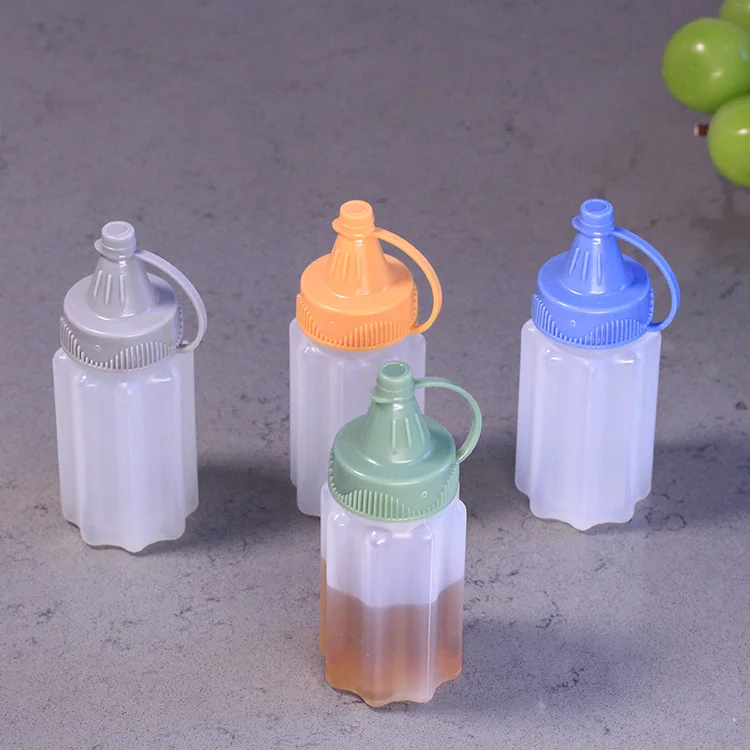 Mini 30ml Clear Ketchup Squeeze Bottle Kitchen Honey Oyster Sauce Salad