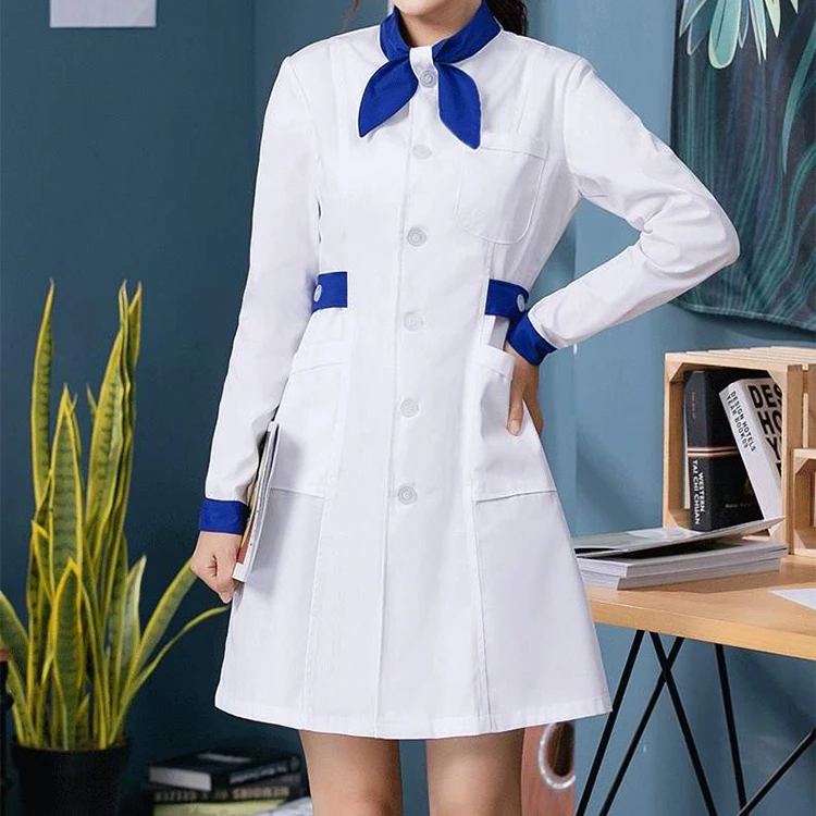 nursing white dress uniform Professional Nurse Dresses for Hospitals & Clinics Her waist is 27 inches Classic White Nurse Uniform, Apron
