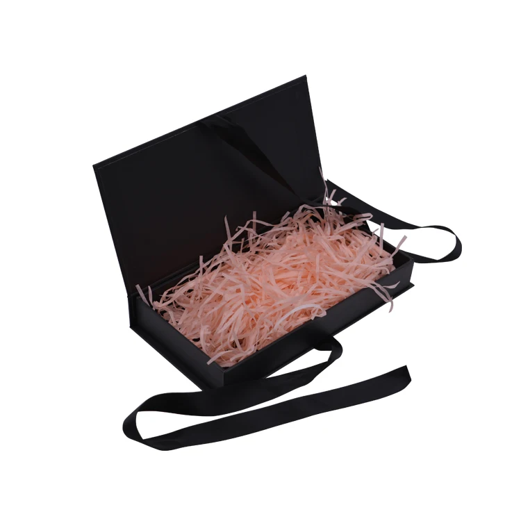 Luxury Custom Red Wigs Gift Box Chocolate Packaging with Ribbon Closure and Satin for Bundle Hair Extensions Beauty Products