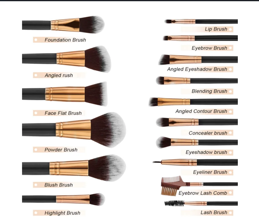 Wholesale High Quality Makeup Brush Set Private Label Women Makeup Brush Set 