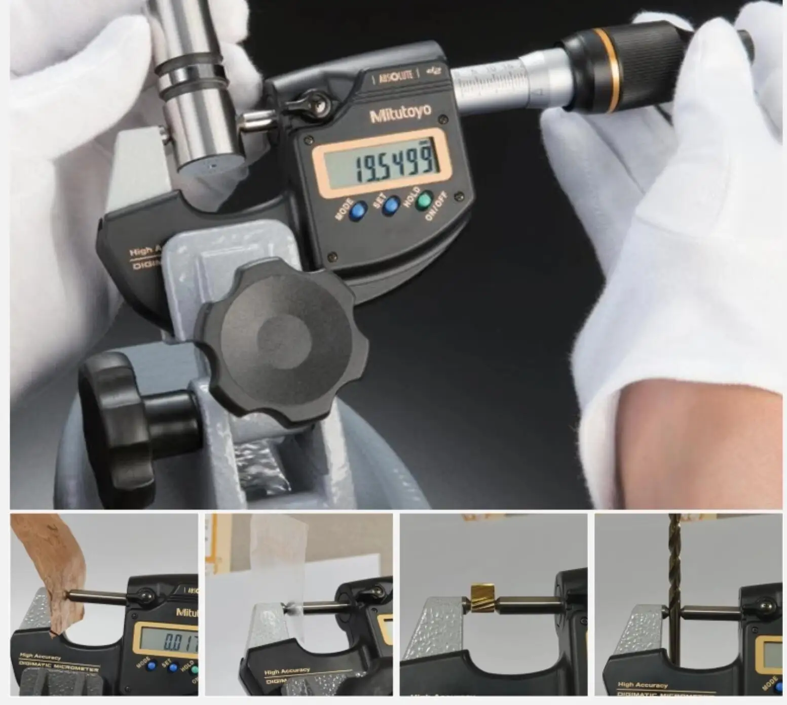 Mitutoyo 293-100-20 MDH-25MC 0-25mm LCD Digimatic Micrometer 