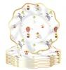 Assiette en carton de 8 pouces