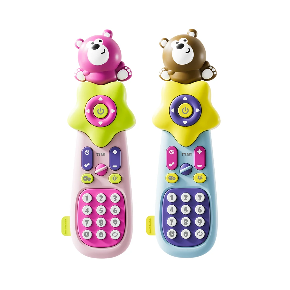 2025 Jiaoyan Eco-Friendly Intelligent Educational Toys Child TV Remote  Control Baby Mobile Phones Made Durable Plastic Kids