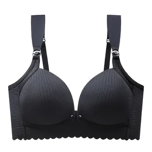 Wholesale New Style Seamless Wire Free Nursing Bra - Pregnant Women Breastfeeding Adjustable Strap Knitted Breathable