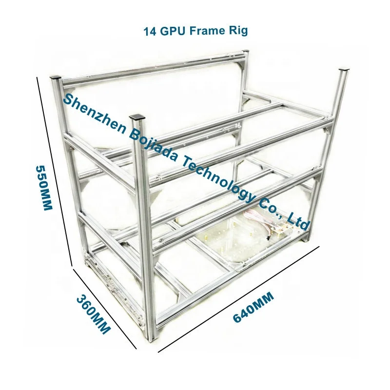 Stackable GPU Rig Frame Open Air Design for 6-20 Gpus