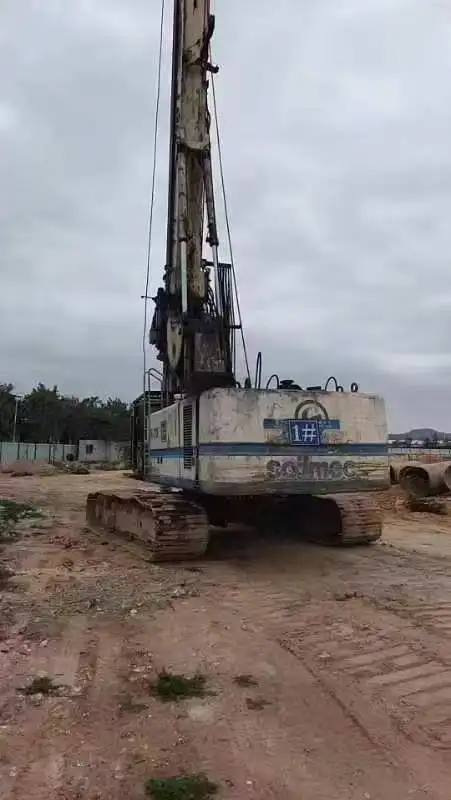 Used Construction Rotary Drilling Rig SOILMEC SR70 Bore Hole Piling Rig ...