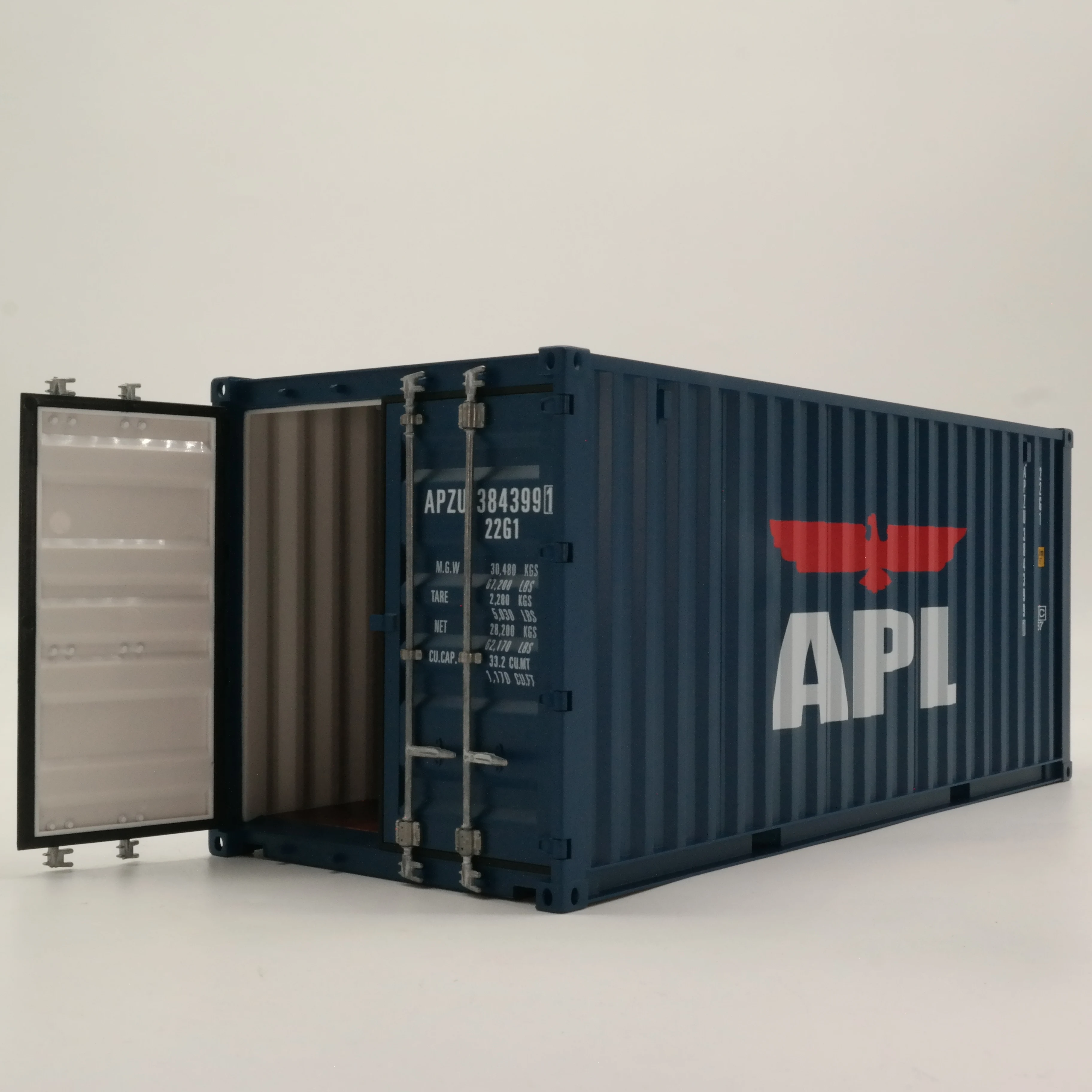 【A】O.A.S Container Model Factory 20GP Plastic Crafts Shipping Freight Forwarder Gift APL Miniature Container Model