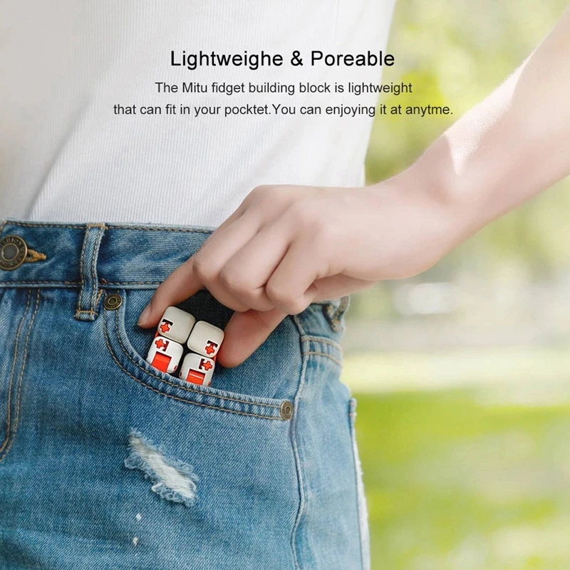 Hotsale Original Xiaomi Mitu Mini fidget cube Portable Smart Finger Building Blocks mitu cube fidget spinner popular