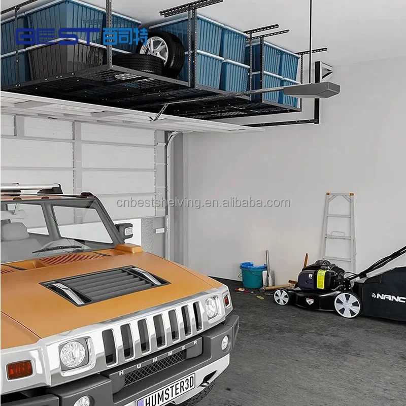Ceiling Racking System Overhead Storage Racks Industrial US Style Heavy ...
