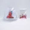 Pink heart-shape glitter