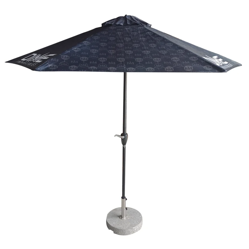 9 футов Водонепроницаемый Открытый садовый зонт для патио с кнопкой наклона и кривошипа зонтик рынка